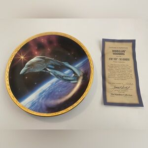 Star Trek: The Voyagers “Romulan Warbird” Collector’s Plate